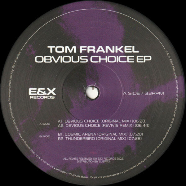 Tom Frankel: Obvious Choice EP