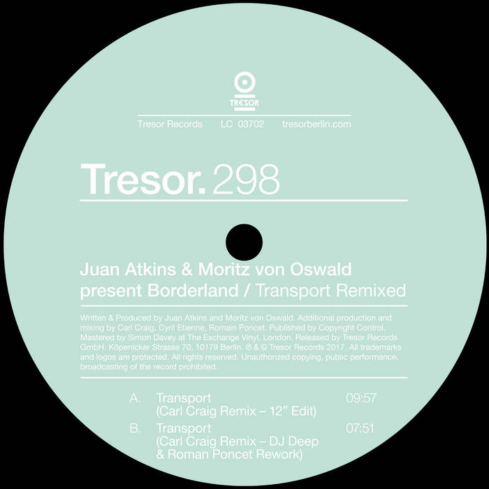Juan Atkins & Moritz von Oswald present Borderland - Transport Remixed