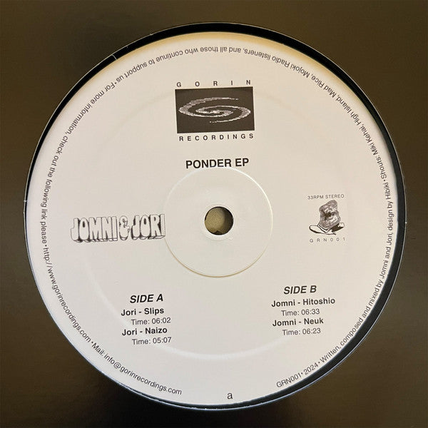 Jomni, Jori – Ponder EP