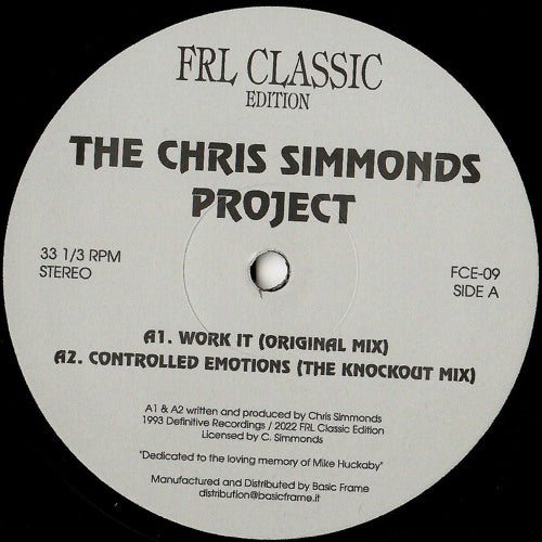 The Chris Simmonds Project - Work It